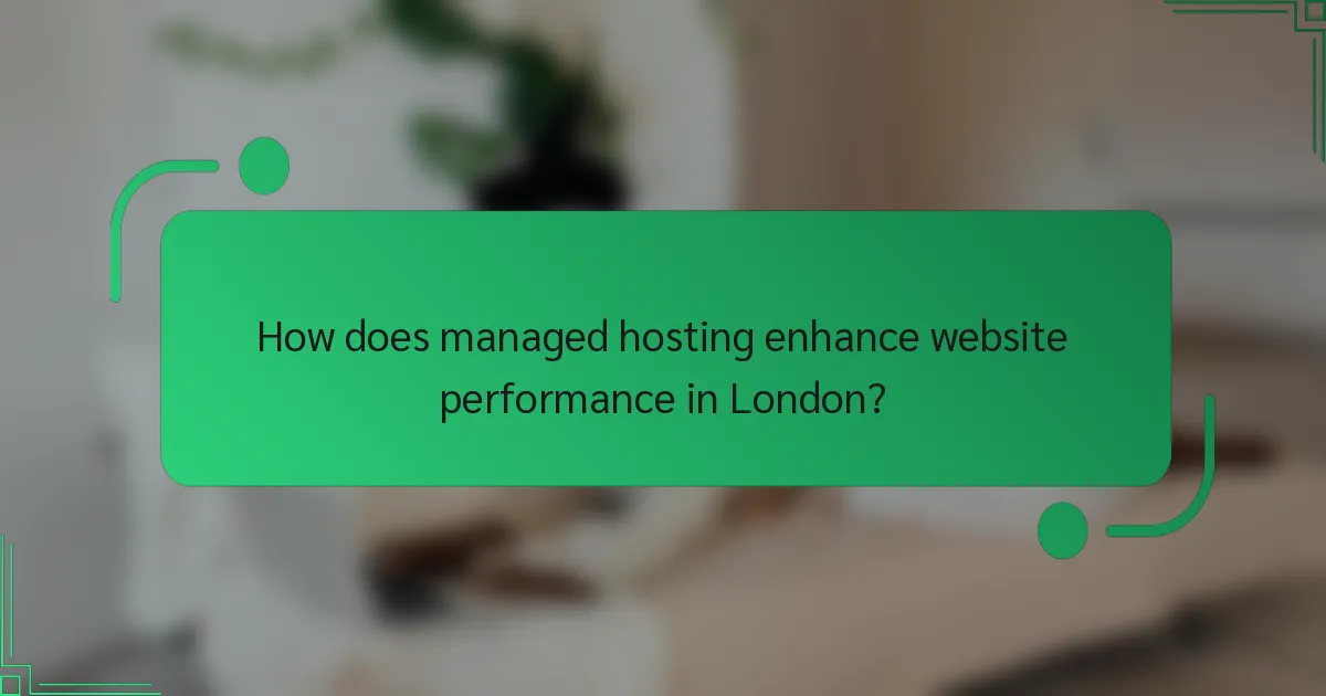 How does managed hosting enhance website performance in London?