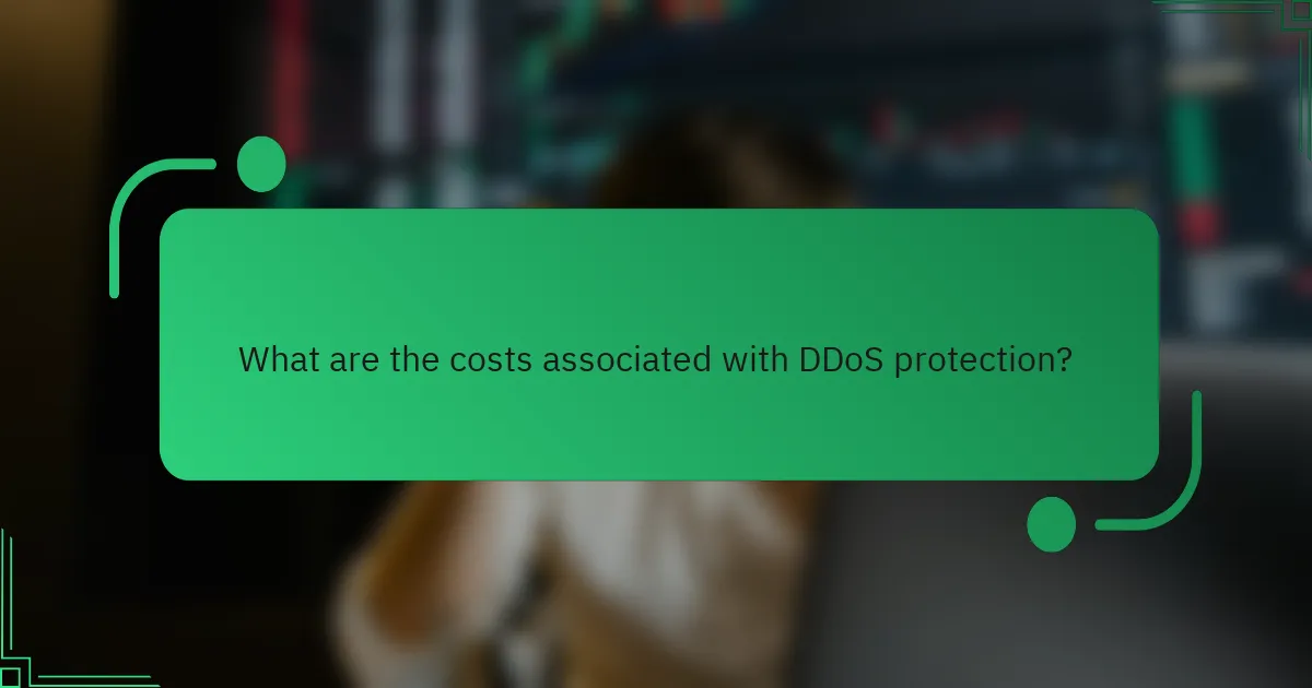 What are the costs associated with DDoS protection?