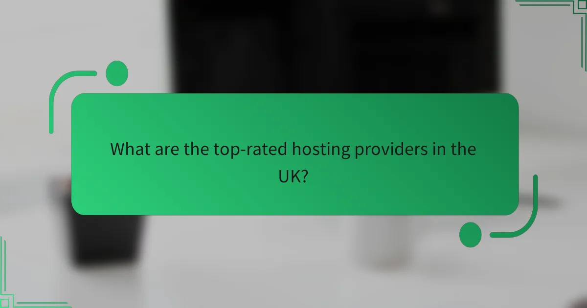 What are the top-rated hosting providers in the UK?